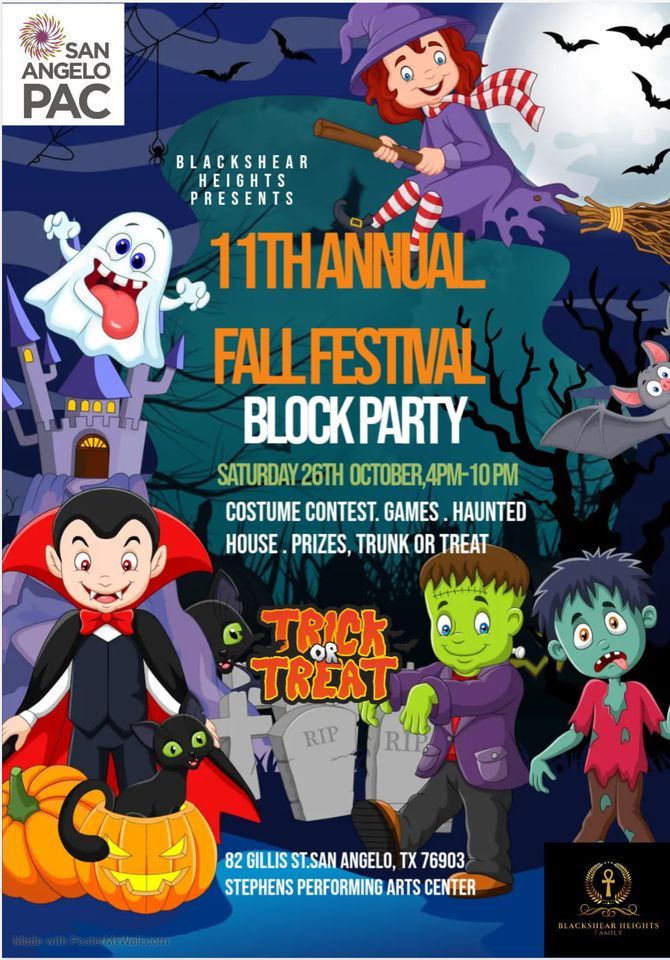 11th annual fall festival block party!