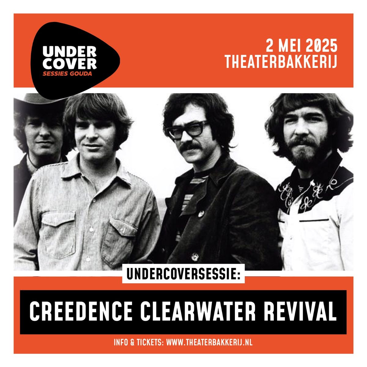 Undercoversessie: Creedence Clearwater Revival | De Theaterbakkerij