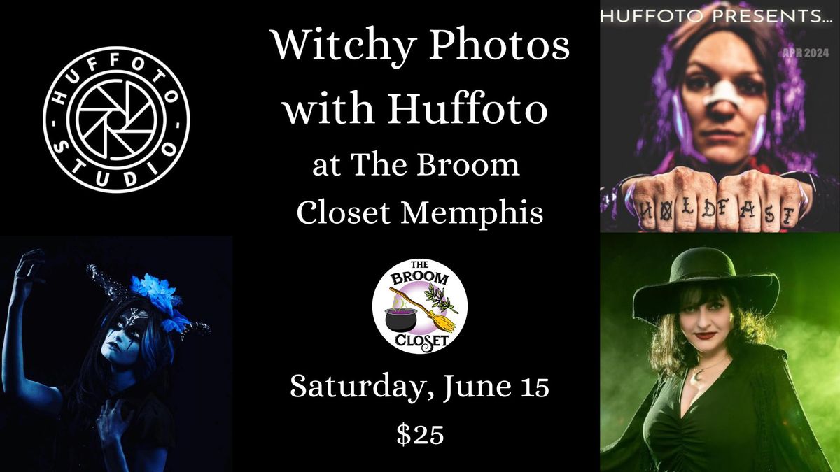 Witchy Photos with Huffoto at The Broom Closet Memphis