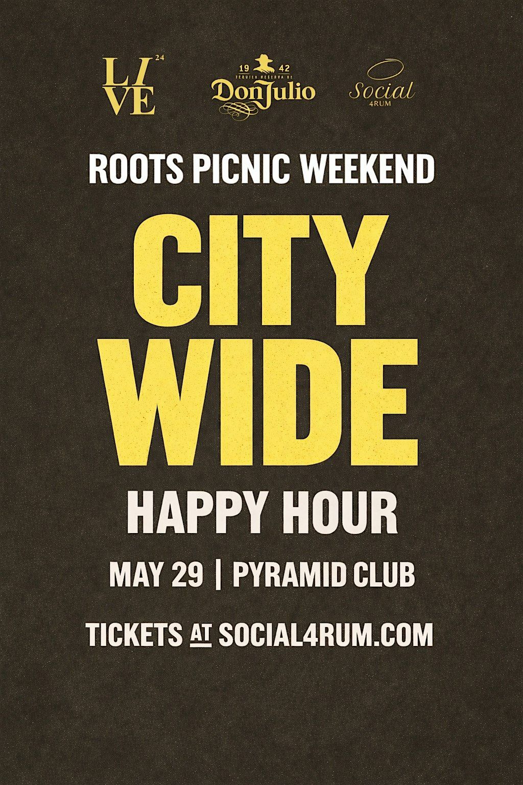 City Wide :: Roots Welcome to the City Happy Hour @ The Pyramid Club