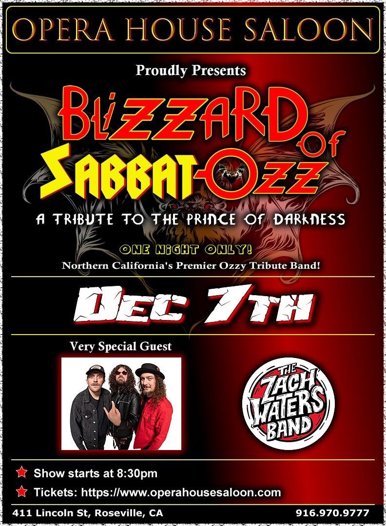 Blizzard of SabbatOzz with the Zach Waters Band 