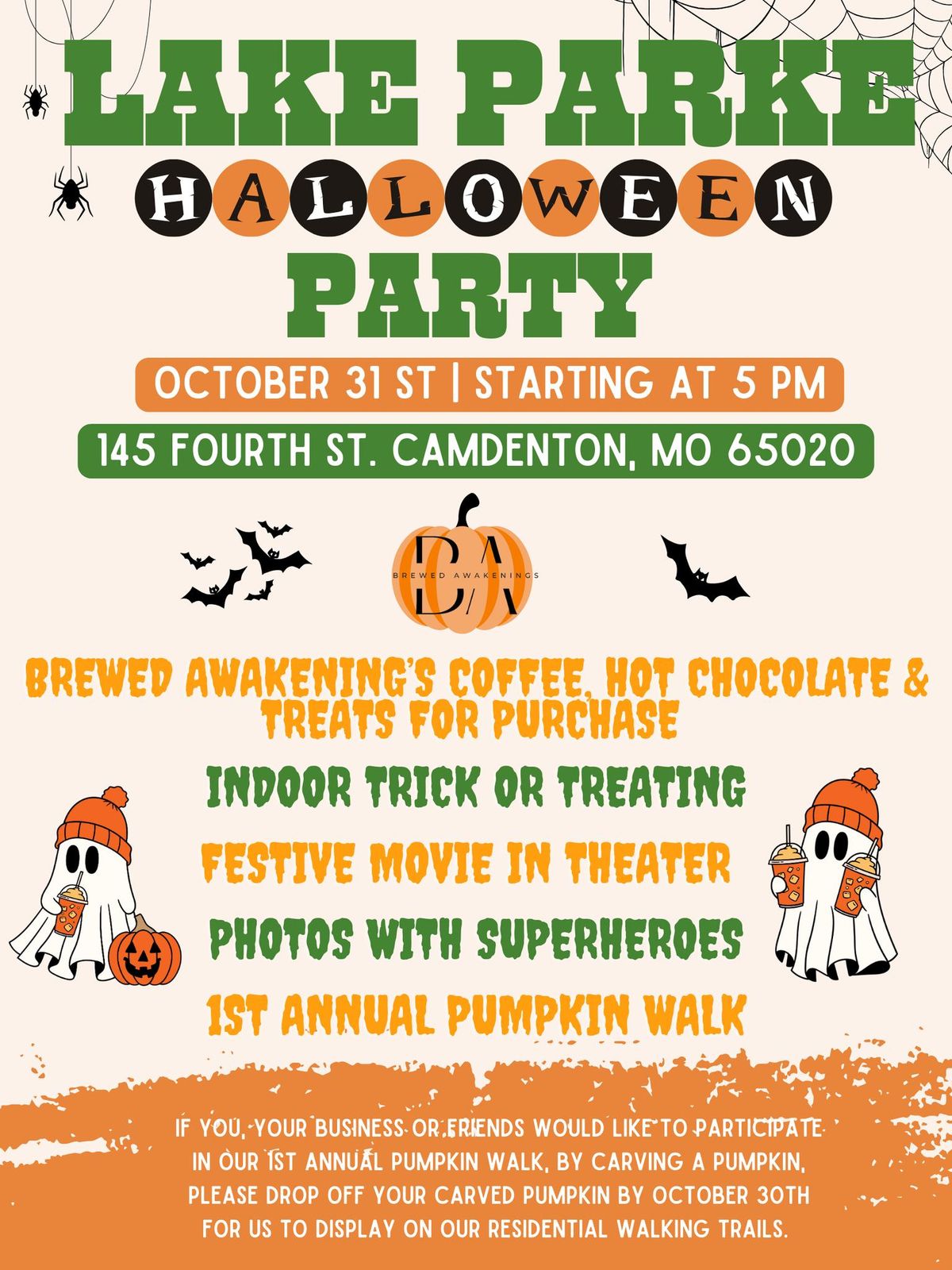 Pumpkin Walk & Halloween Party