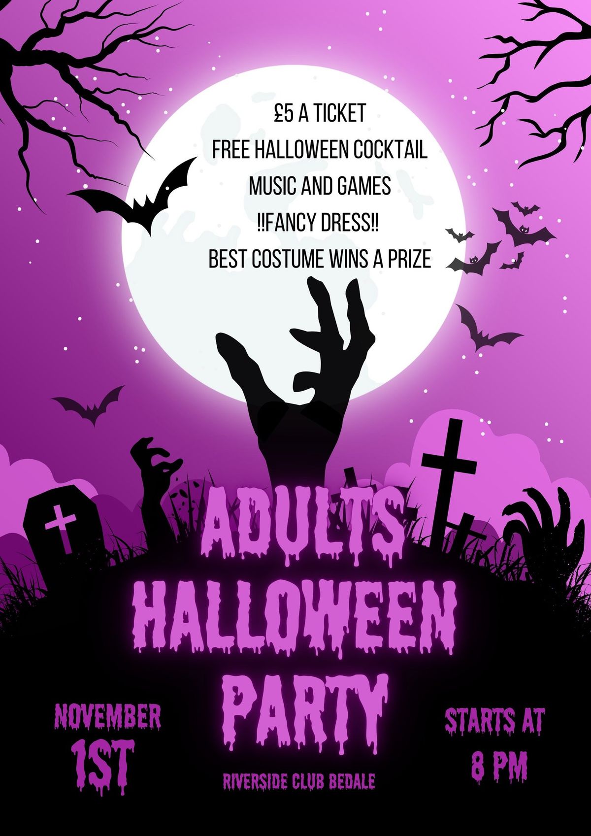 Adults Halloween party 