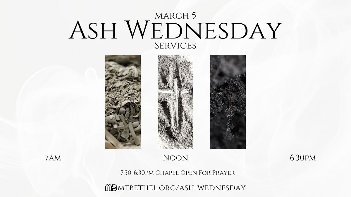 Ash Wednesday Services