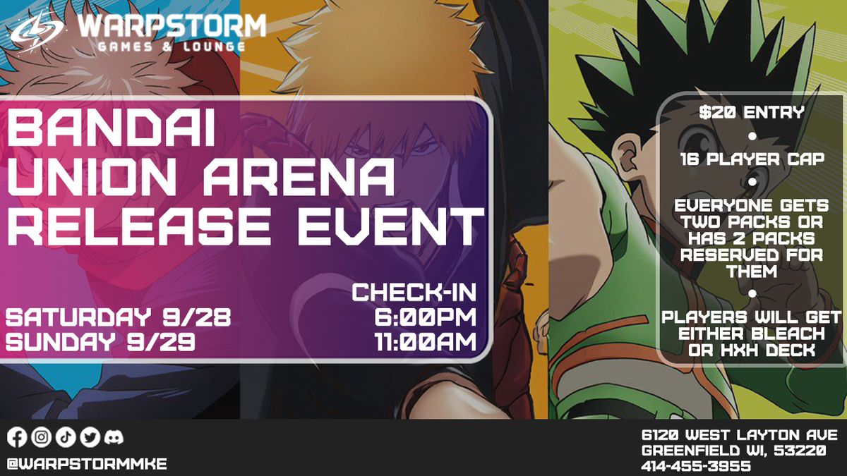 Bandai Union Arena Release Event