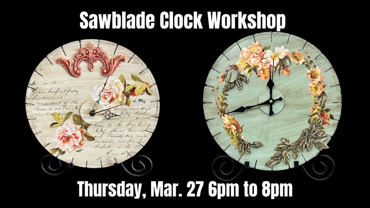 DIY Workshop - Sawblade Clock 