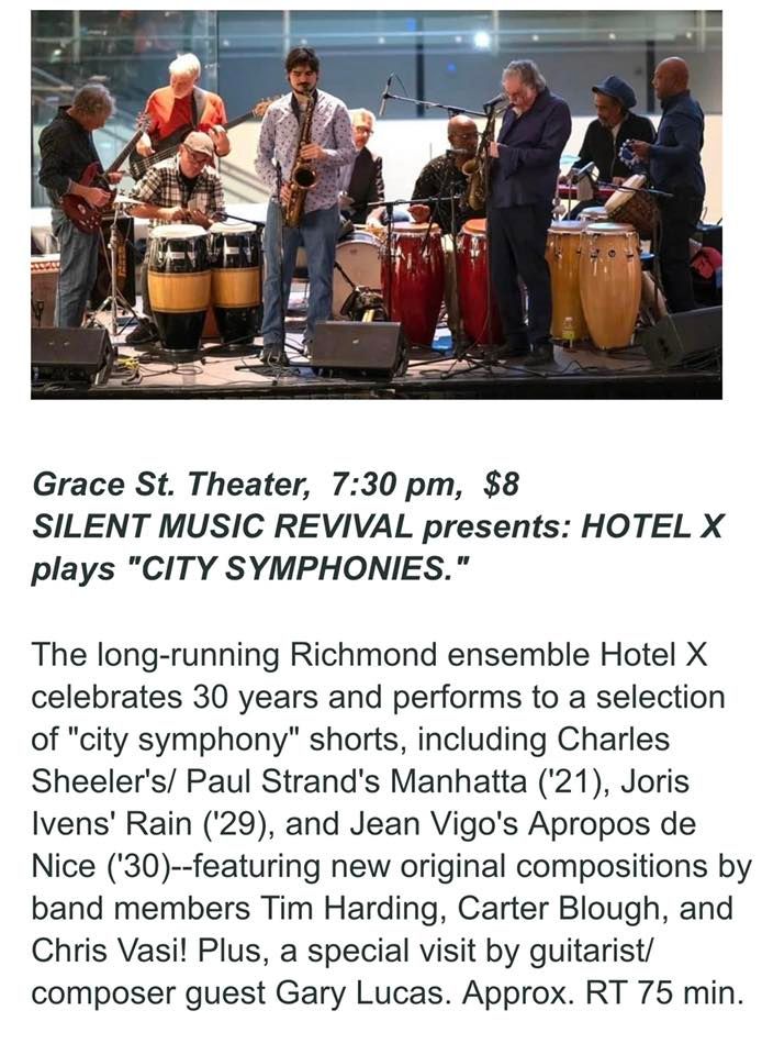 HOTEL X plays original soundtracks for the James River Film Festival