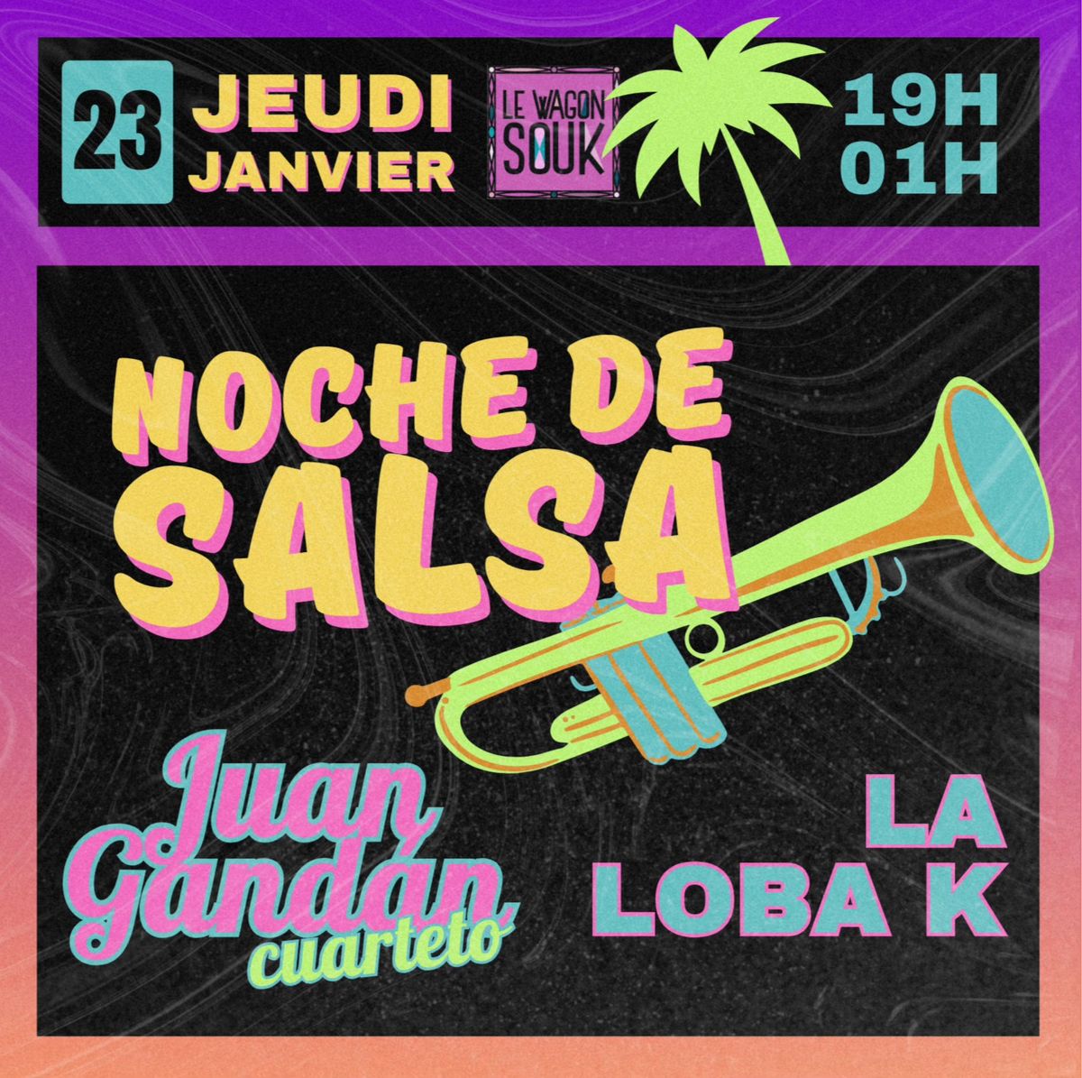 NOCHE DE SALSA \ud83c\udfbaJUAN GANDAN + LA LOBA K