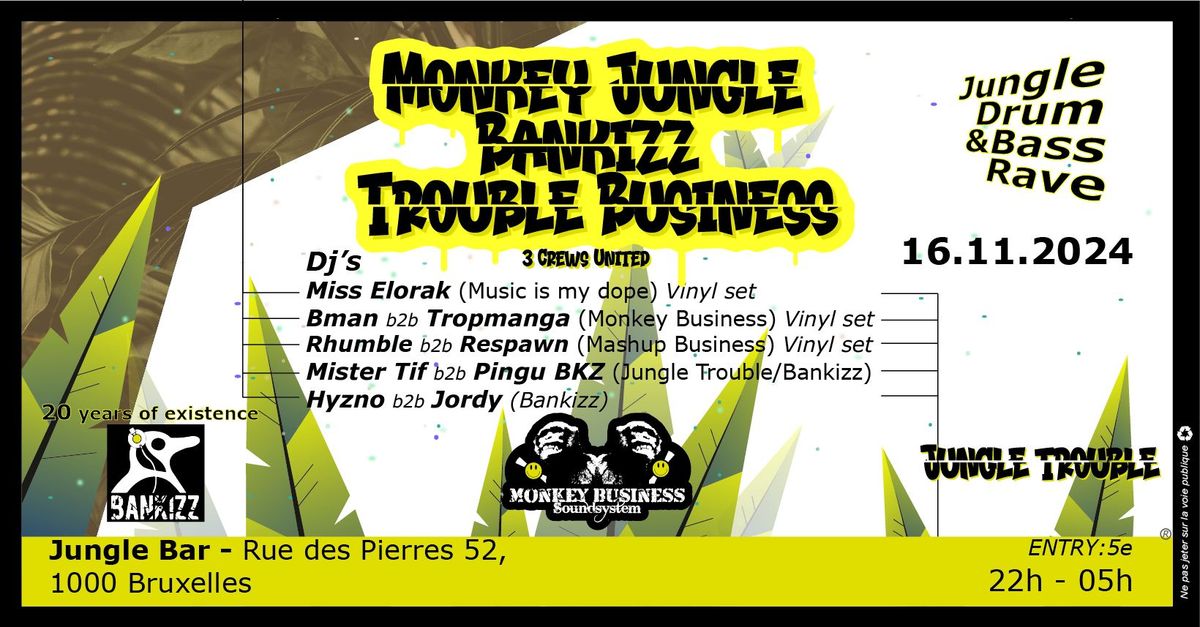 Monkey Jungle Bankizz Trouble Business