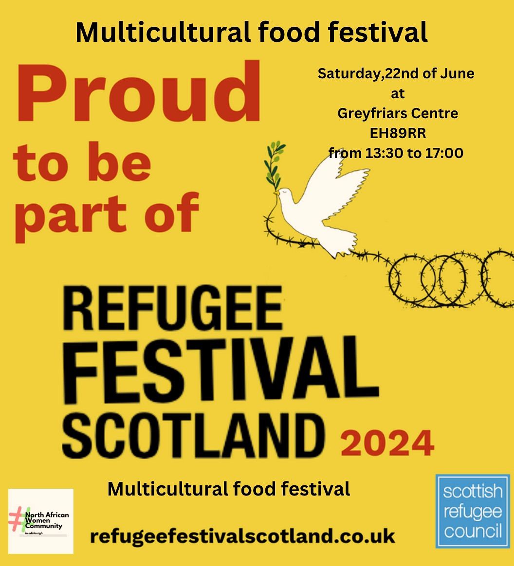 Multicultural Food Festival with Scottish refugee 