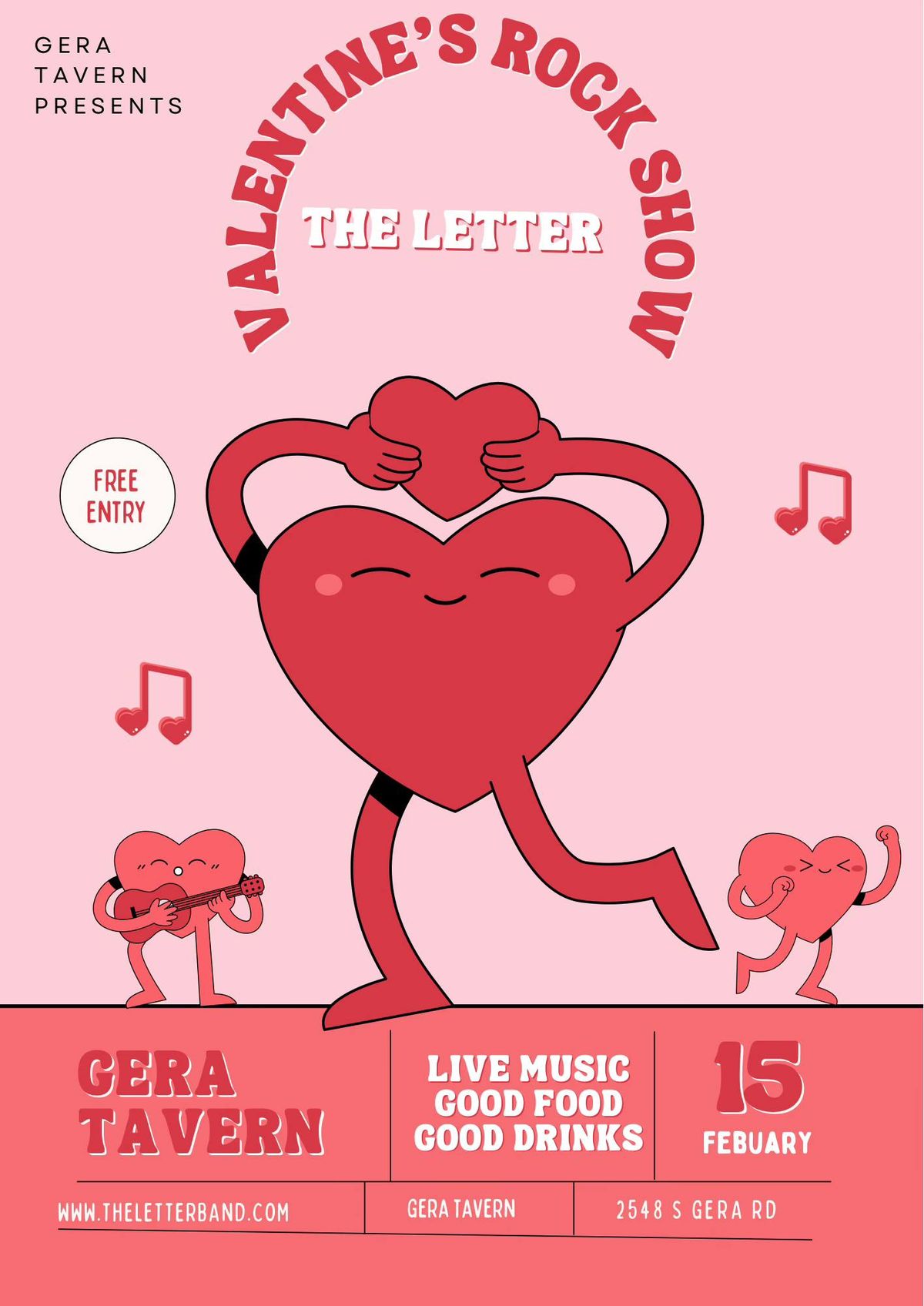 The Letter Rocks Out Gera Tavern - Valentines Show 