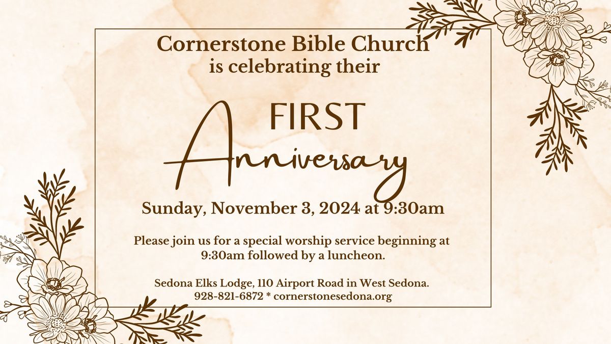 First Anniversary Celebration at Sedona Cornerstone Bible Church