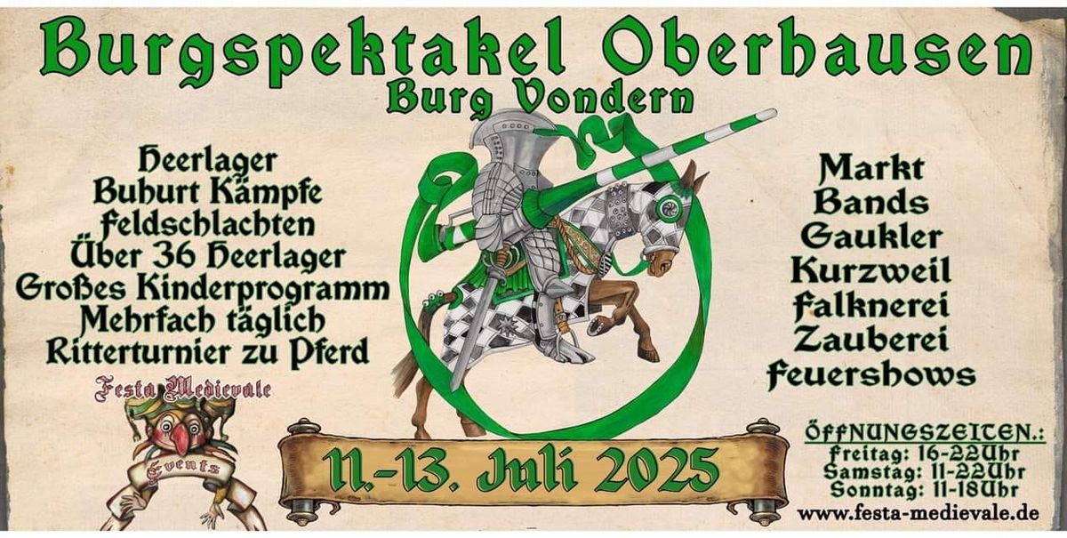 Burgspektakel Oberhausen 2025 Offiziell! 