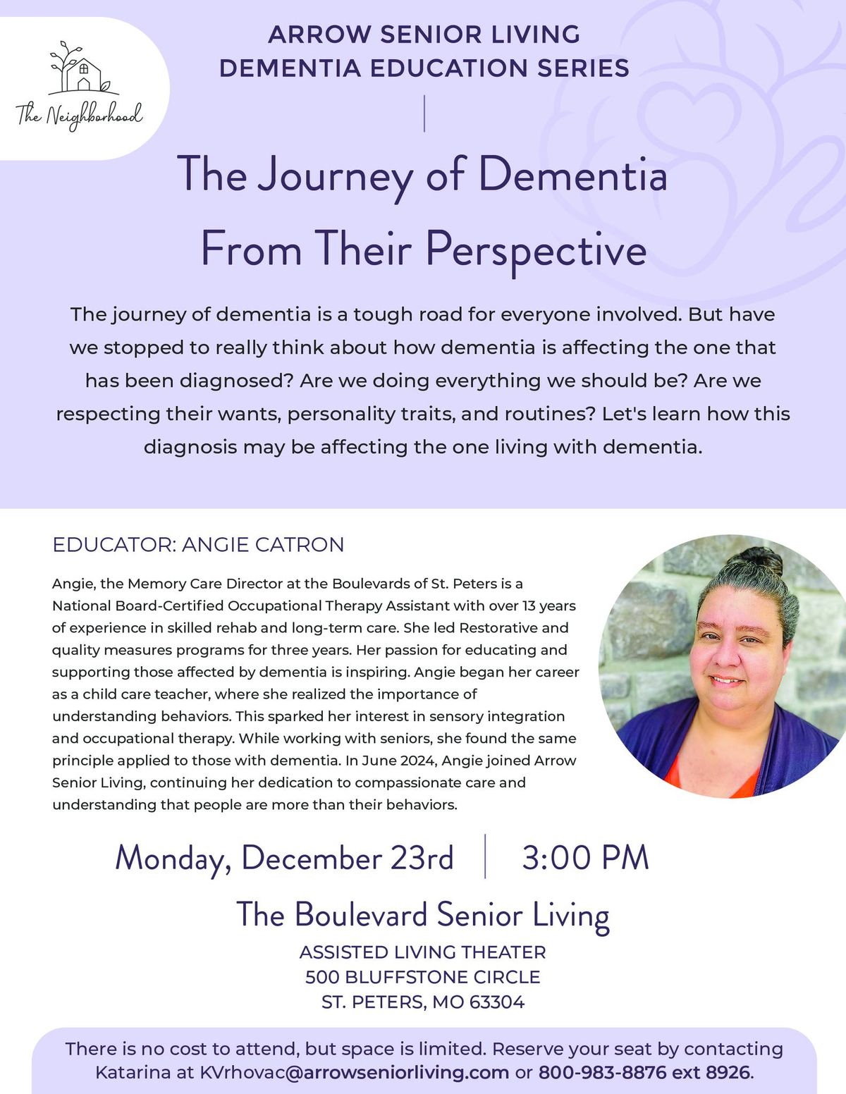 Education Series: The Journey of Dementia From Their Perspective