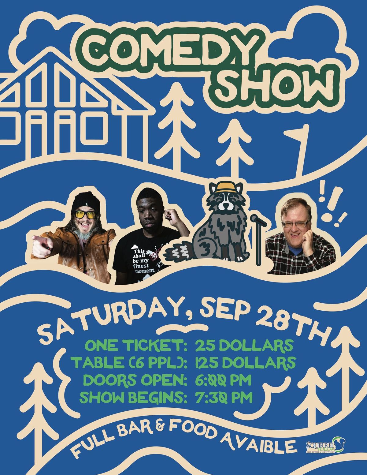 September Comedy Show @ The Squirrel!