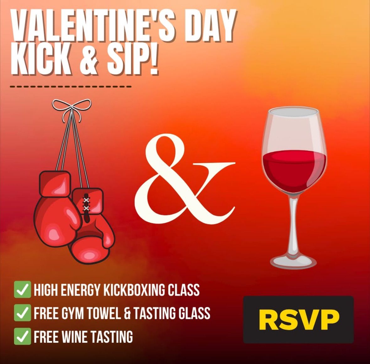 Valentine's Day Kick and Sip