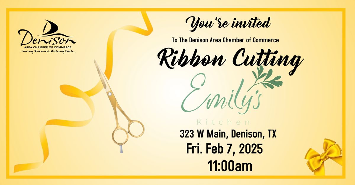 Ribbon Cutting - Emily's Kitchen