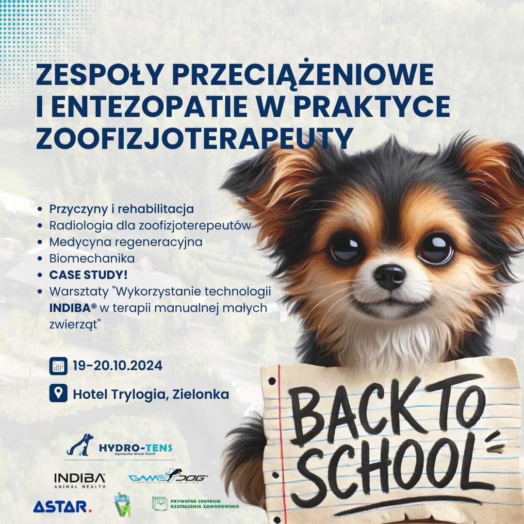 Zespo\u0142y przeci\u0105\u017ceniowe i entezopatie w praktyce zoofizjoterapeuty 