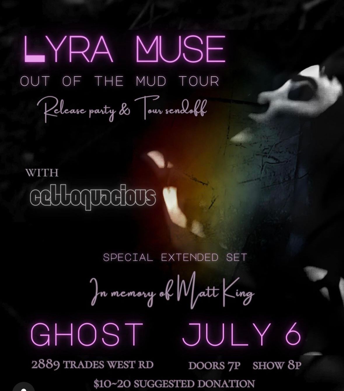 Lyra Muse Tour Kickoff with Celloquacious 
