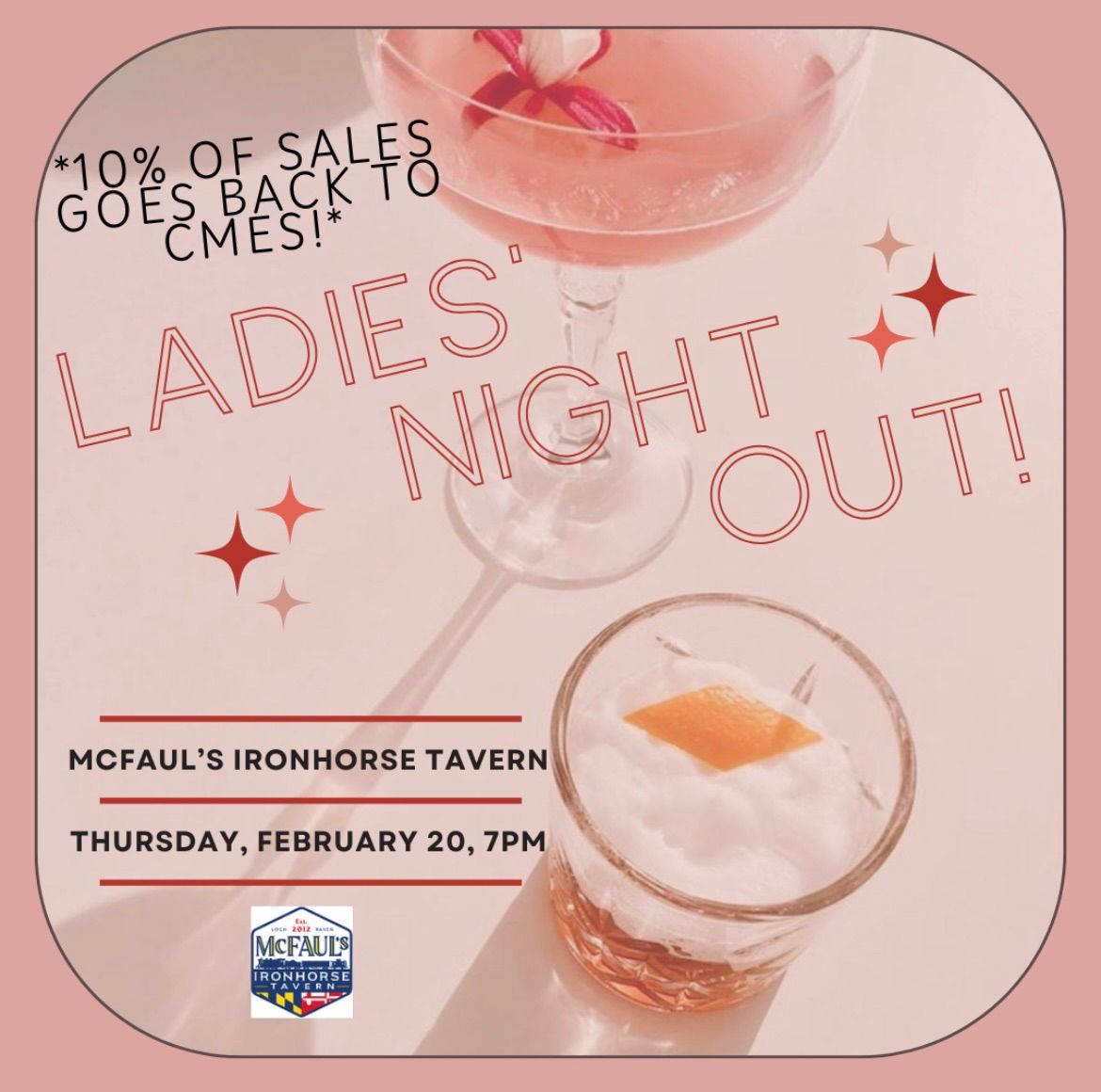 Ladies\u2019 Night Out @ McFaul\u2019s!!