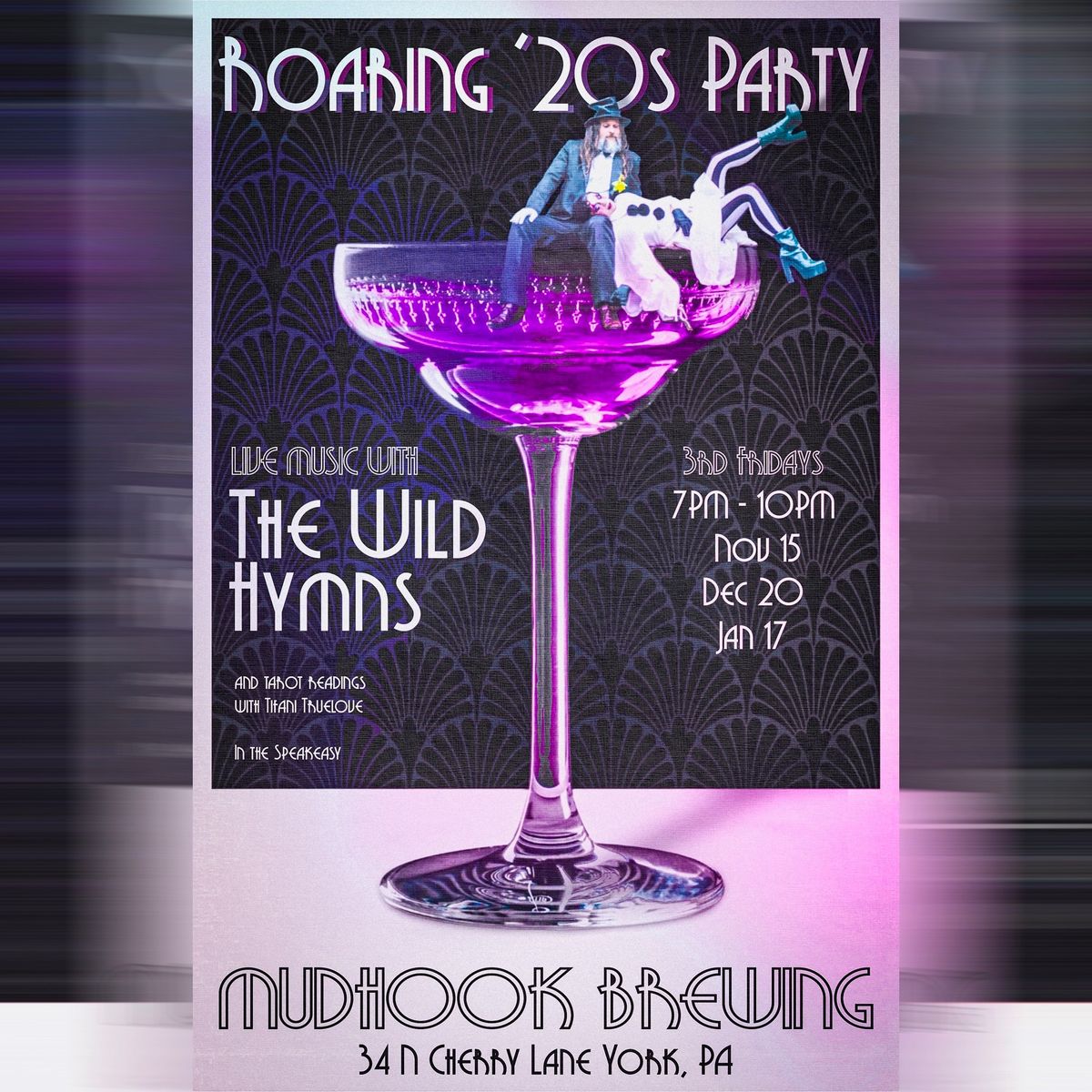 Roaring 20s party with music by The Wild Hymns and tarot with Tifani Truelove