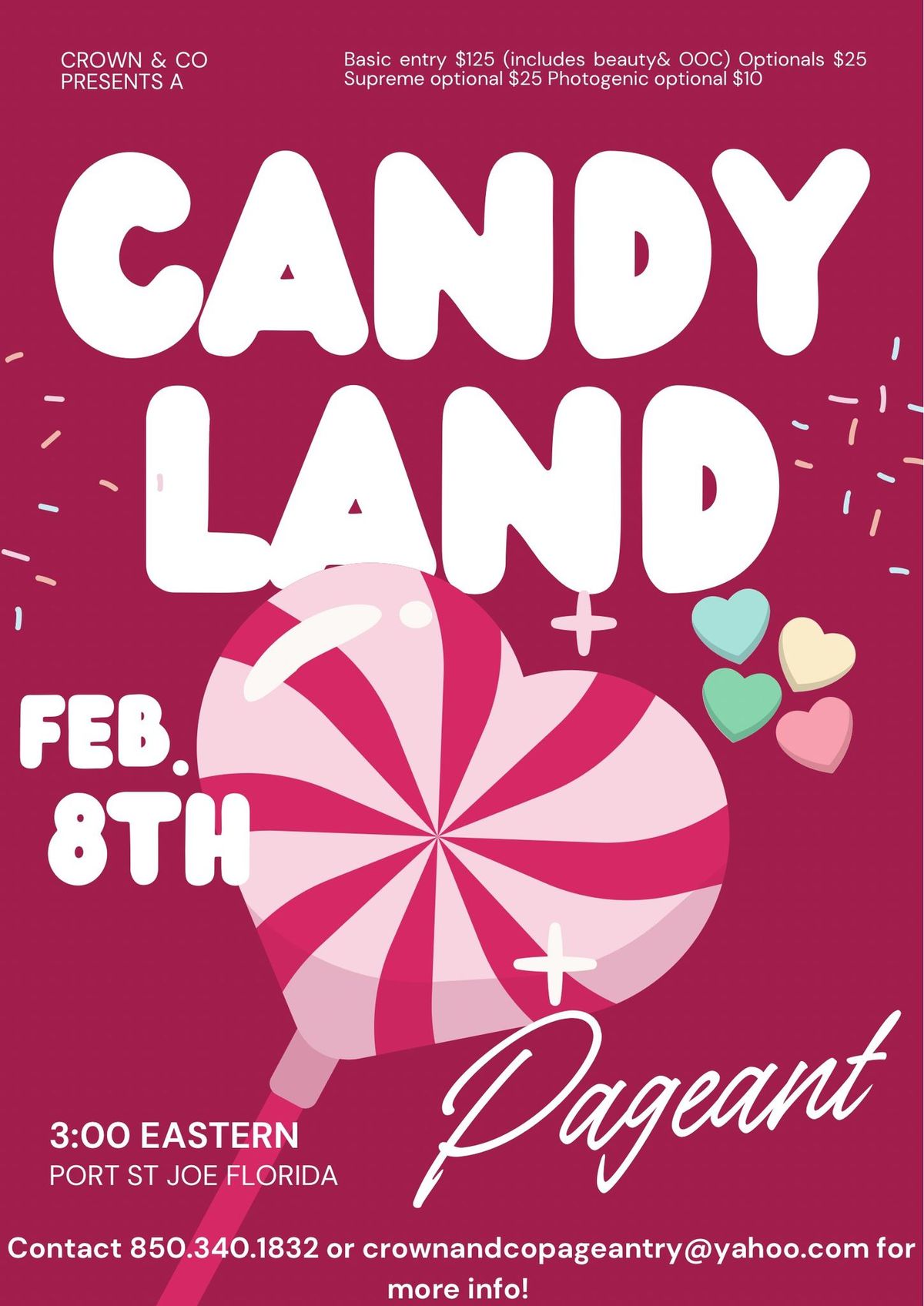 Mr.\/Miss Candyland Pageant 