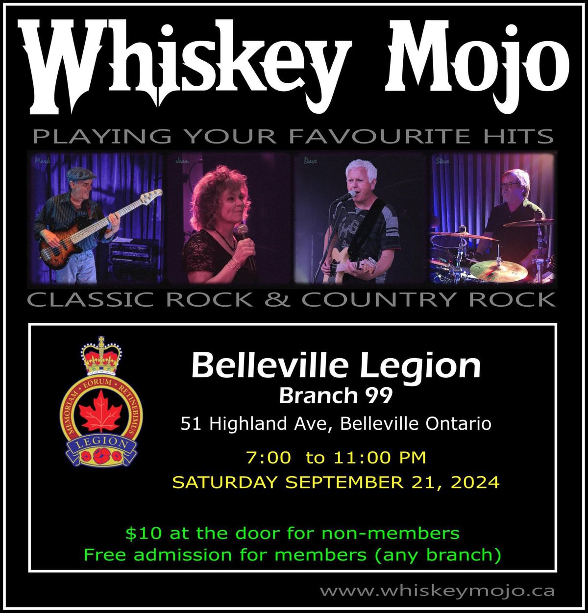 Whiskey Mojo at the Belleville Legion Branch 99