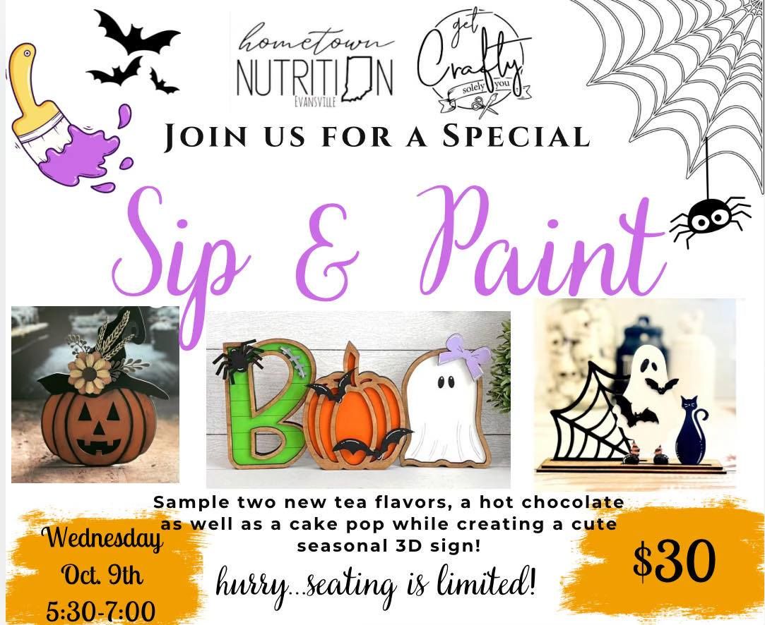 Sip & Paint Party with Hometown Nutrition