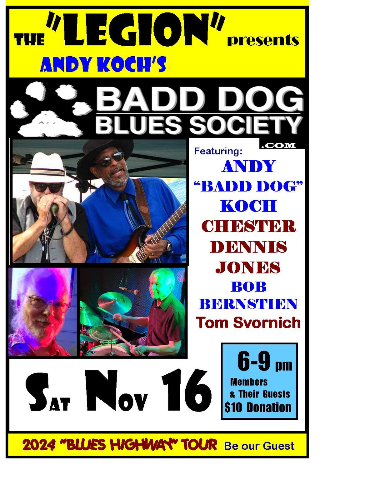 Badd Dog Blues! Port Townsend Legion 6pm