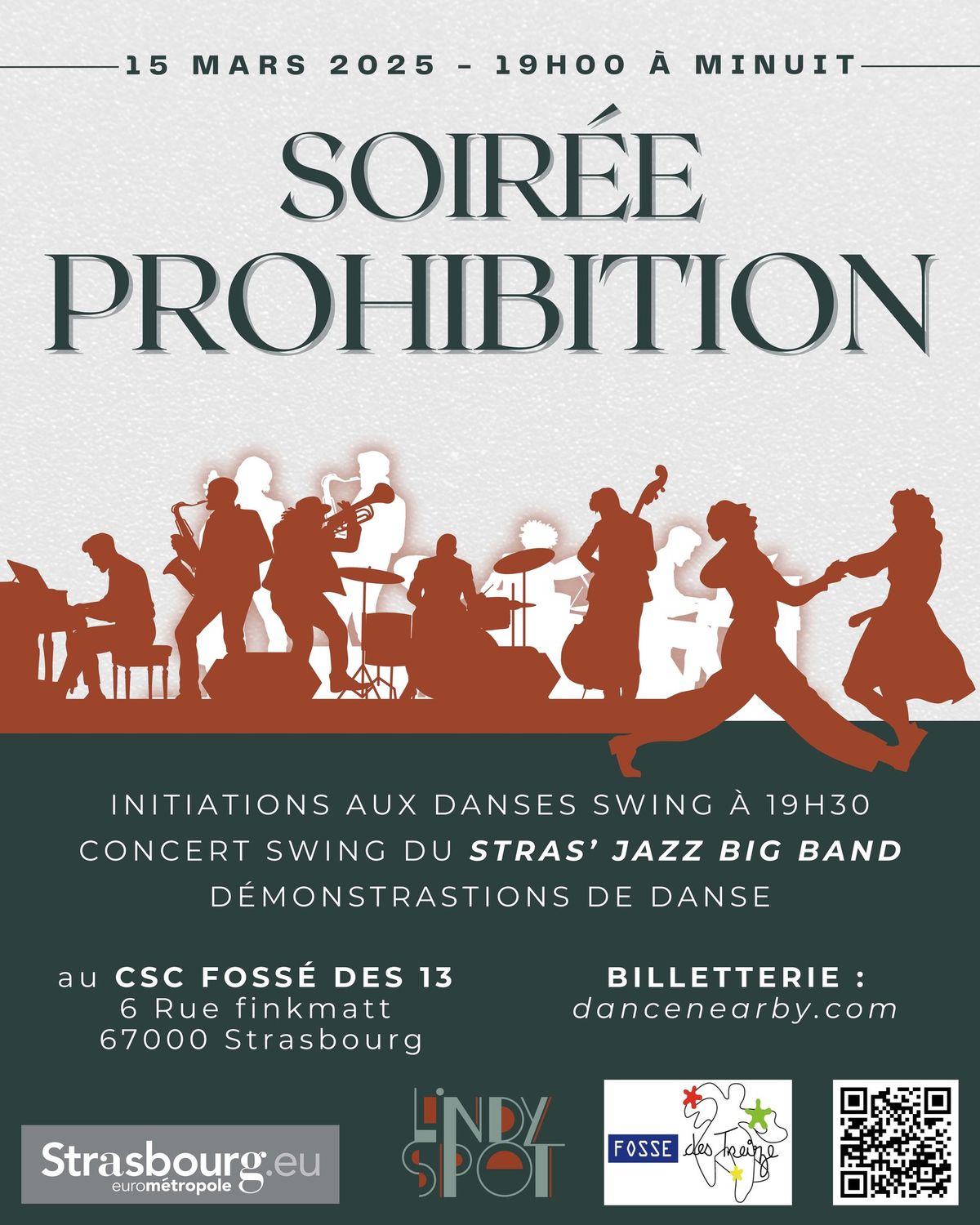 Soir\u00e9e Prohibition avec le Stras'Jazz Big Band 