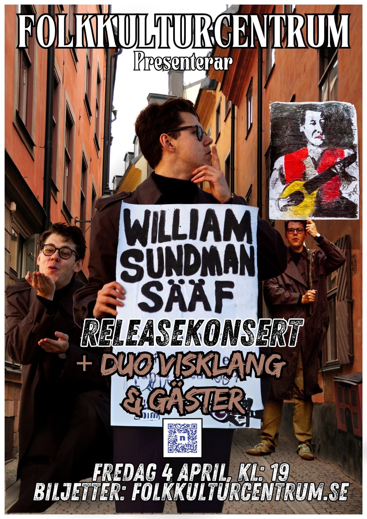 Releasekonsert William Sundman S\u00e4\u00e4f + Duo Visklang & G\u00e4ster 