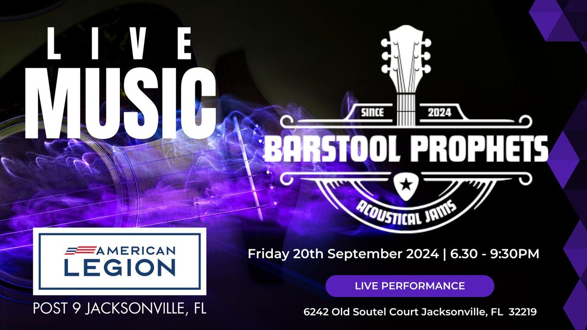 LIVE MUSIC with The Barstool Prophets