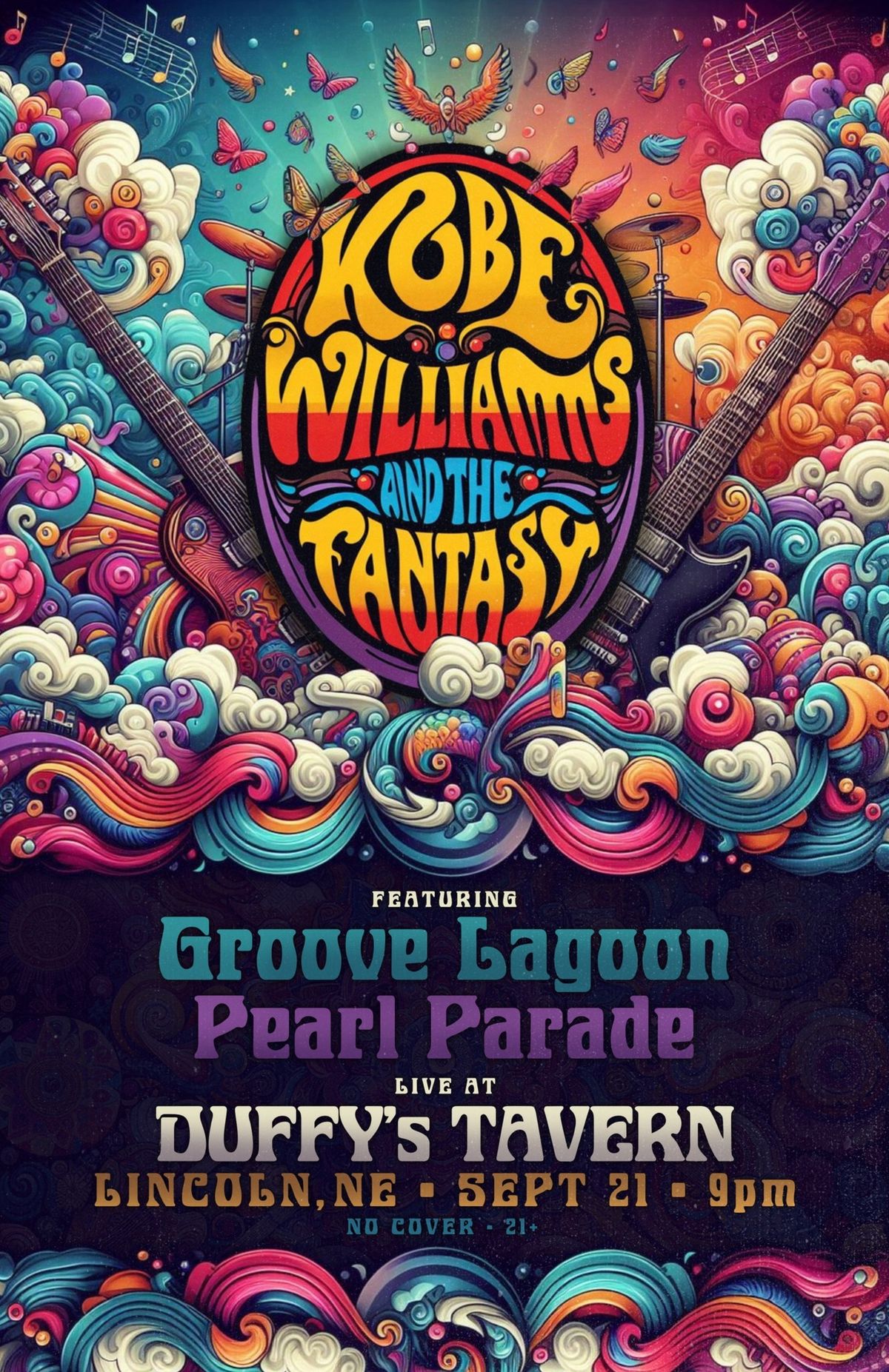 Kobe Williams & The Fantasy, The Groove Lagoon and Pearl Parade