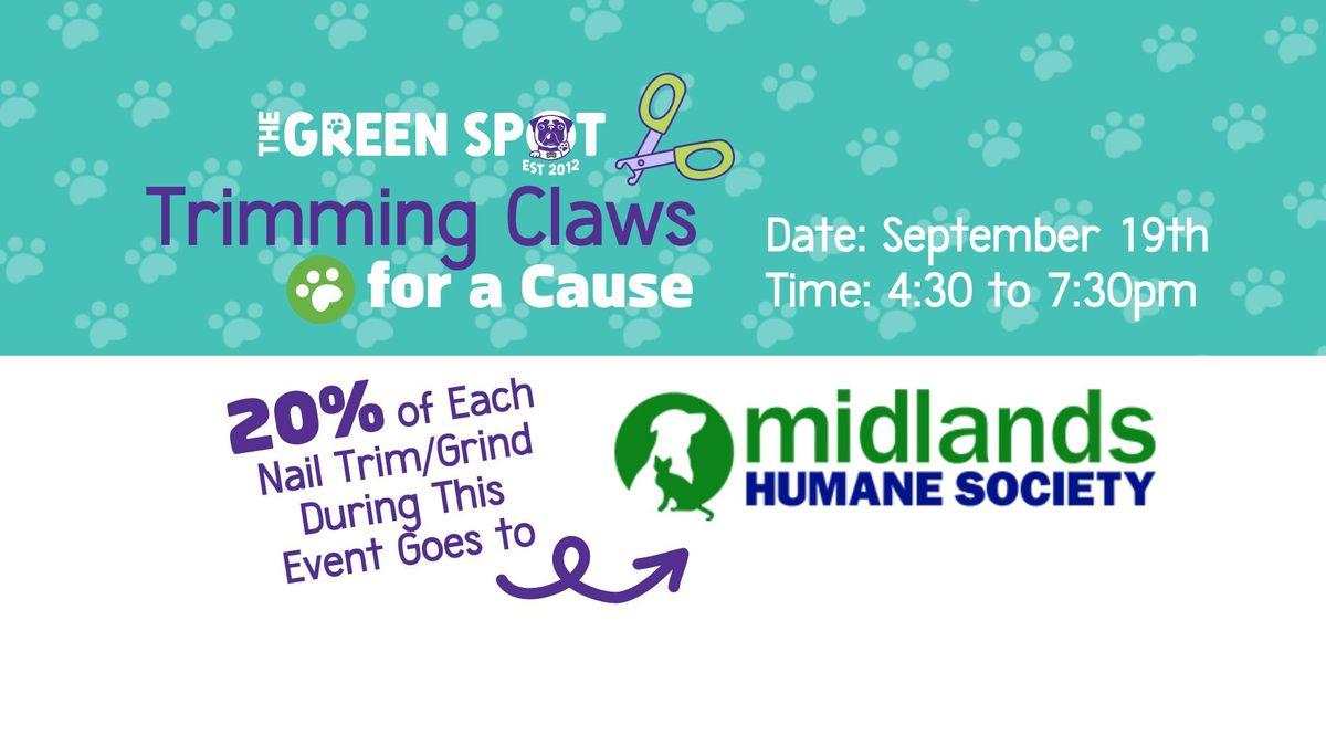 Pet Nail Trims benefitting Midlands Humane Society