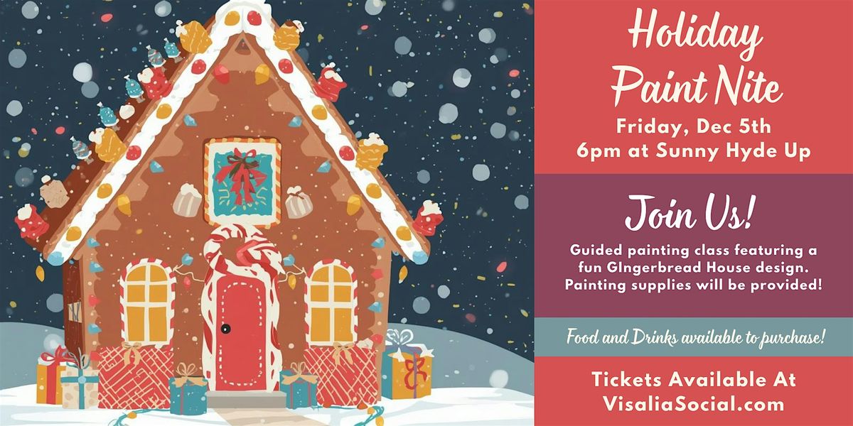 Holiday Paint Nite: Gingerbread House