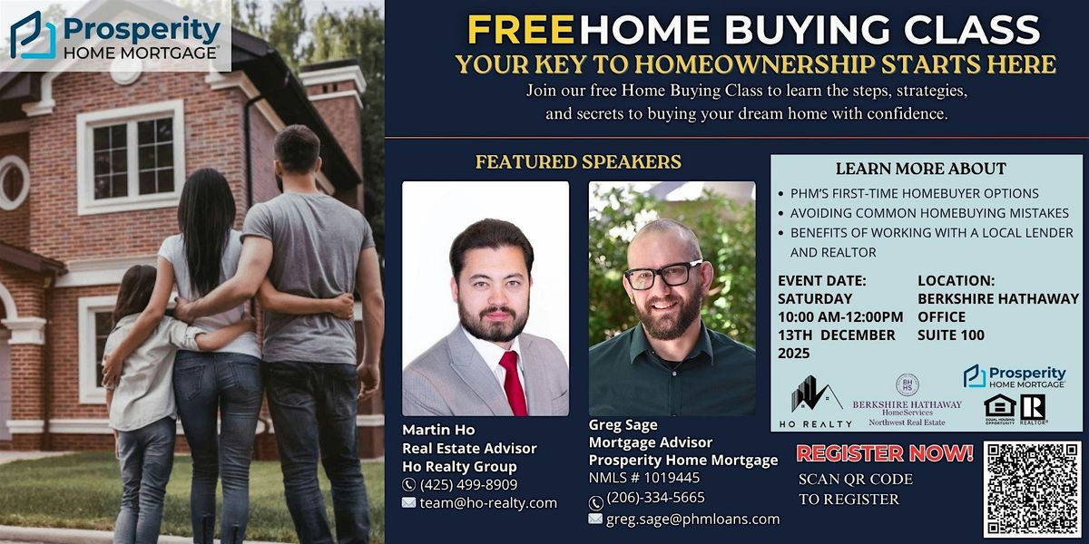 Prosperity First-Time Homebuyer Class: Learn the Steps to Homeownership