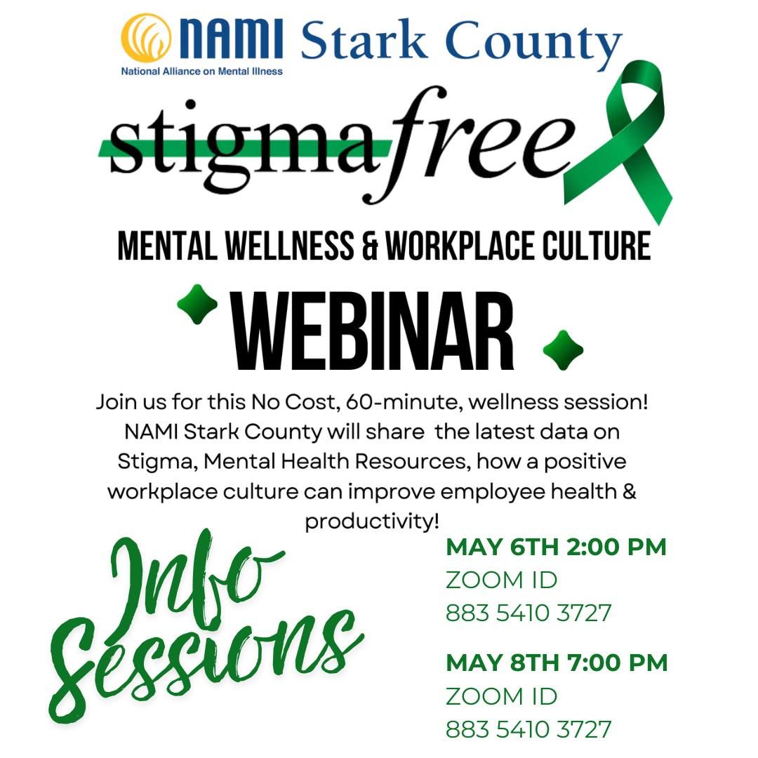 NAMI Stark County Stigma Free Webinars