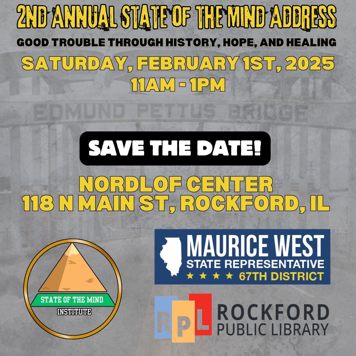 2nd Annual State of the Mind Address : \u201cGood Trouble Through History, Hope, and Healing".