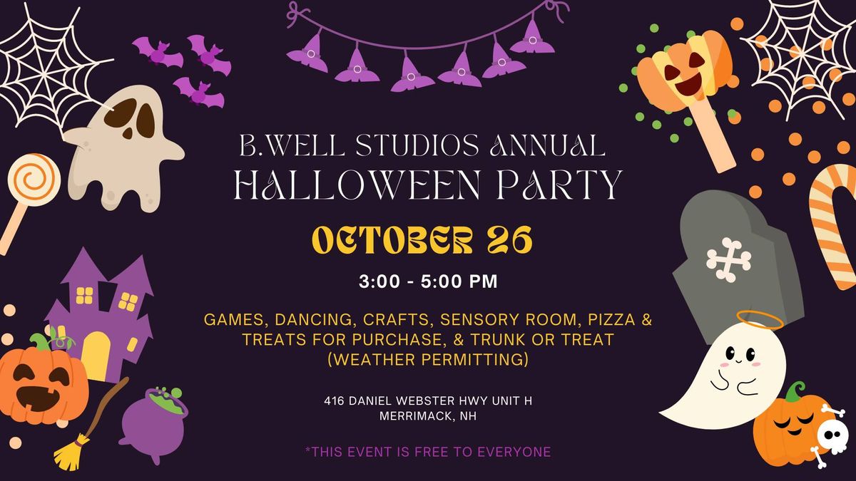 B.Well Studios Annual HALLOWEEN PARTY!