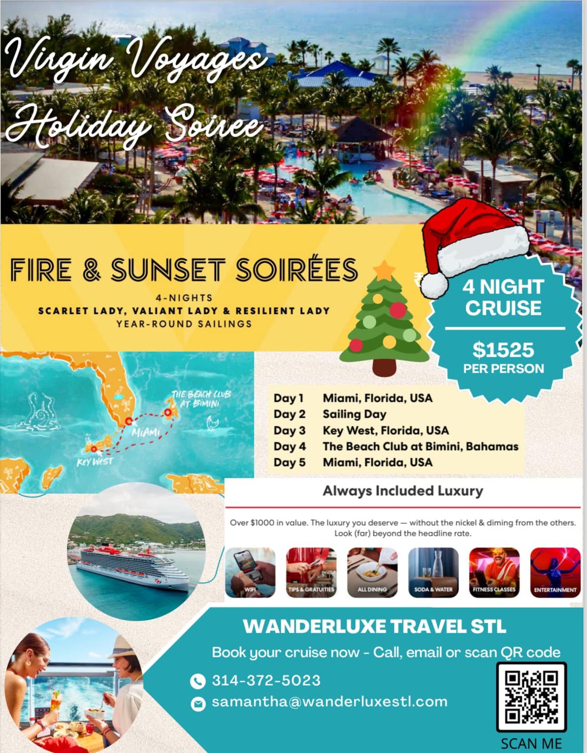 Virgin Voyages Holiday Soir\u00e9e at Sea - Dec 11-15, 2024