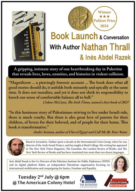 Book Launch: Nathan Thrall & Ine\u0300s Abdel Razek