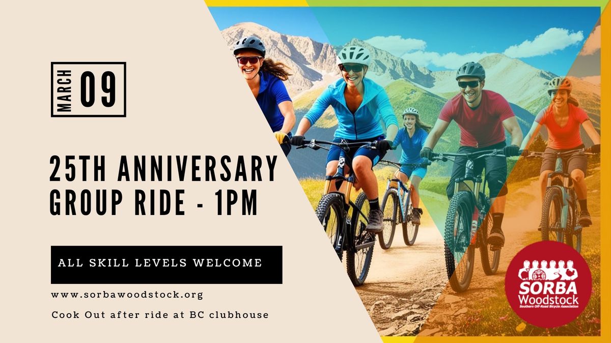 SORBA Woodstock 25th Anniversary Group Ride