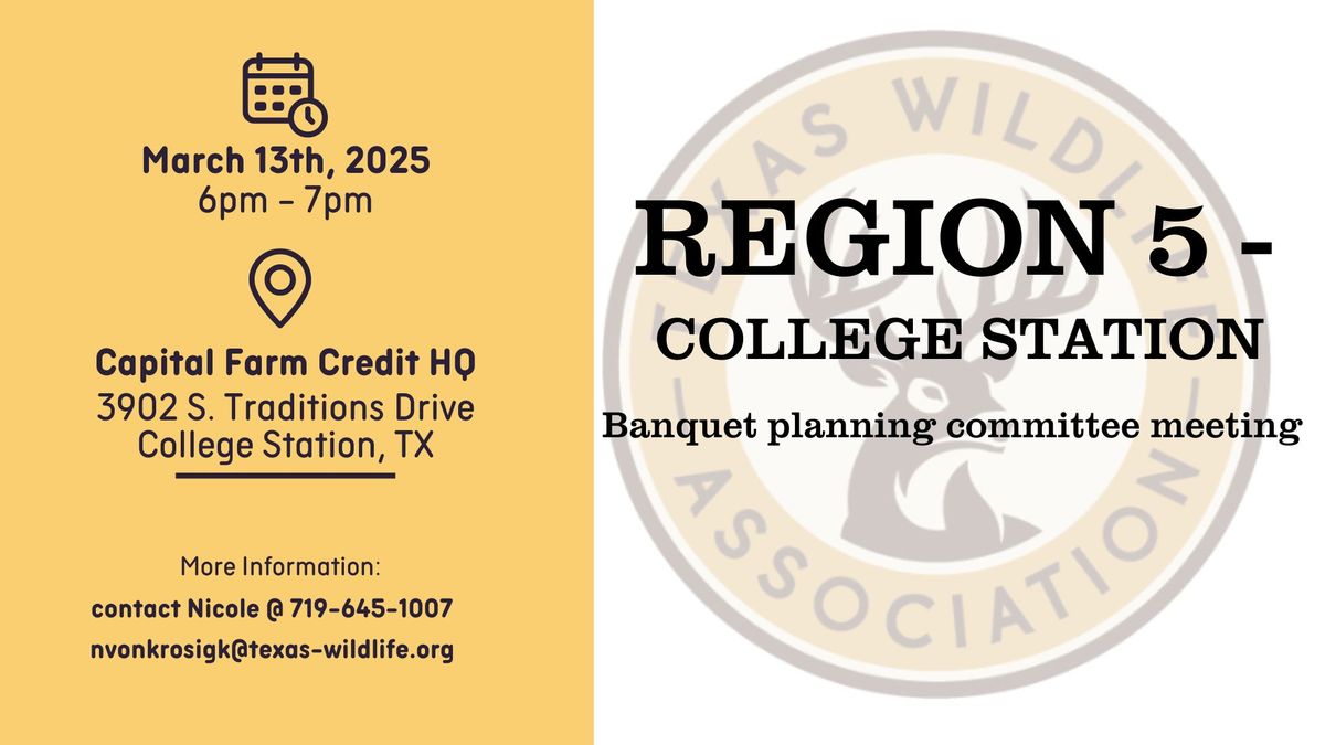 Banquet Planning Committee Meeting - College Station