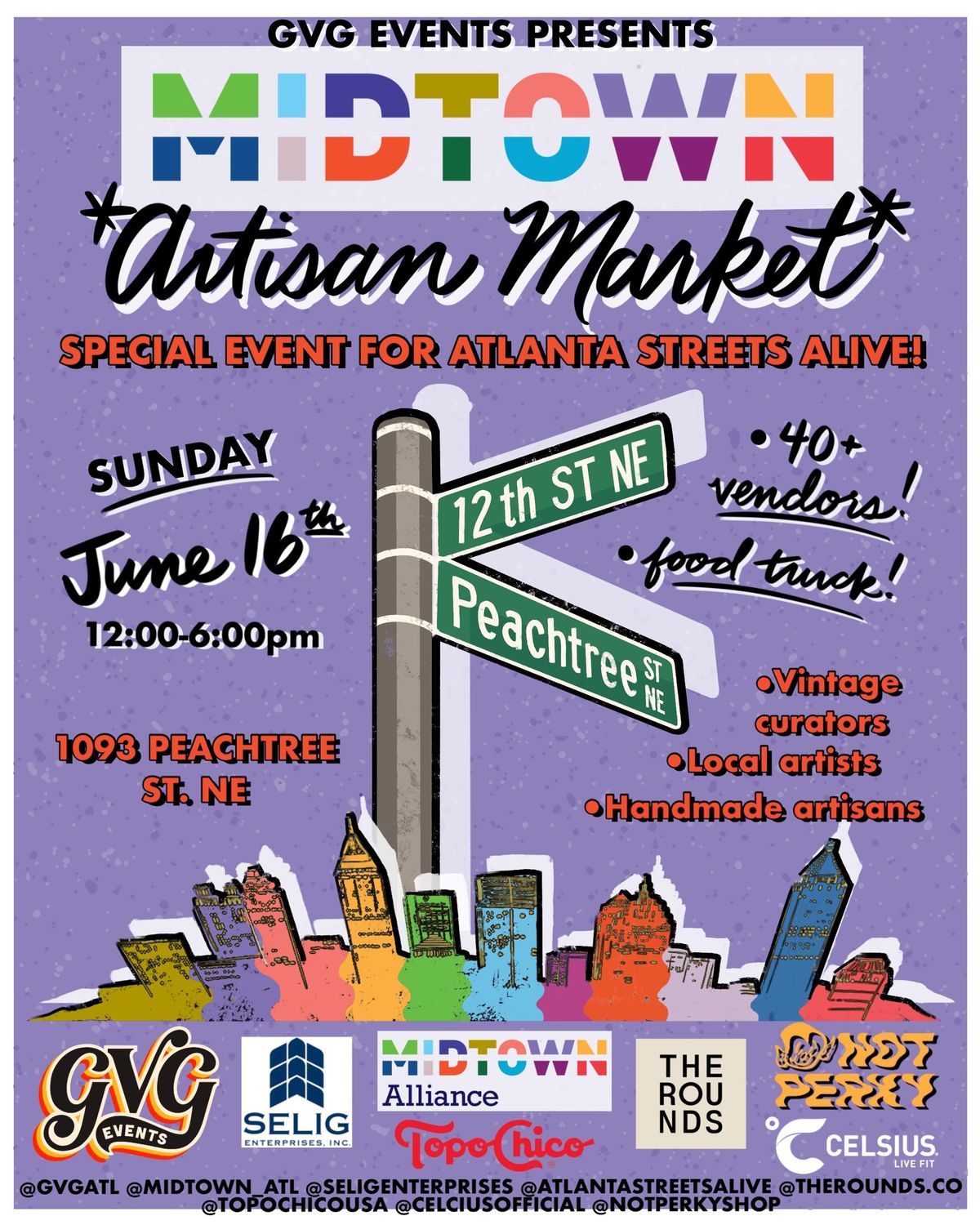 Midtown Artisan Market by GVG Events and Midtown Alliance