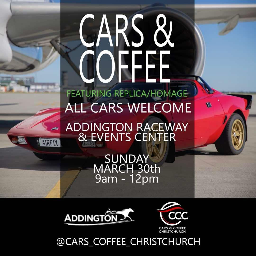 March Cars & Coffee @ Addington, feature Homage \/ Replica cars.