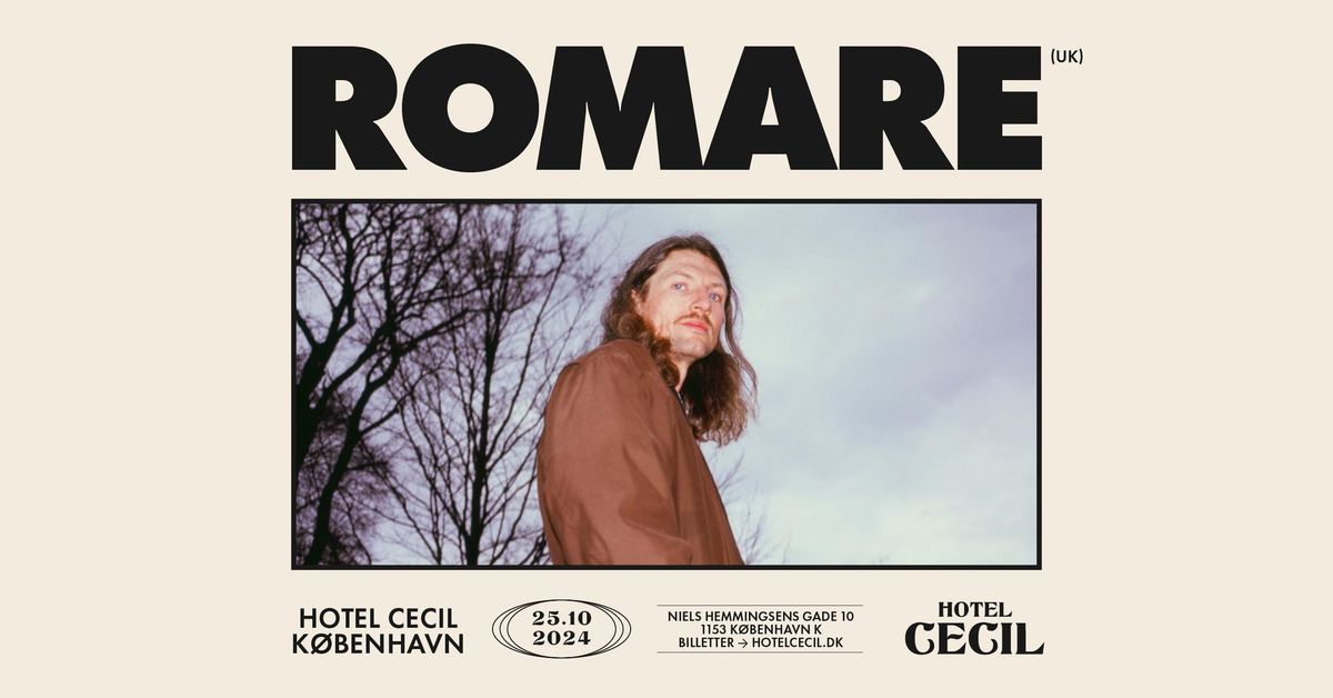 Romare (UK) | Hotel Cecil, K\u00f8benhavn