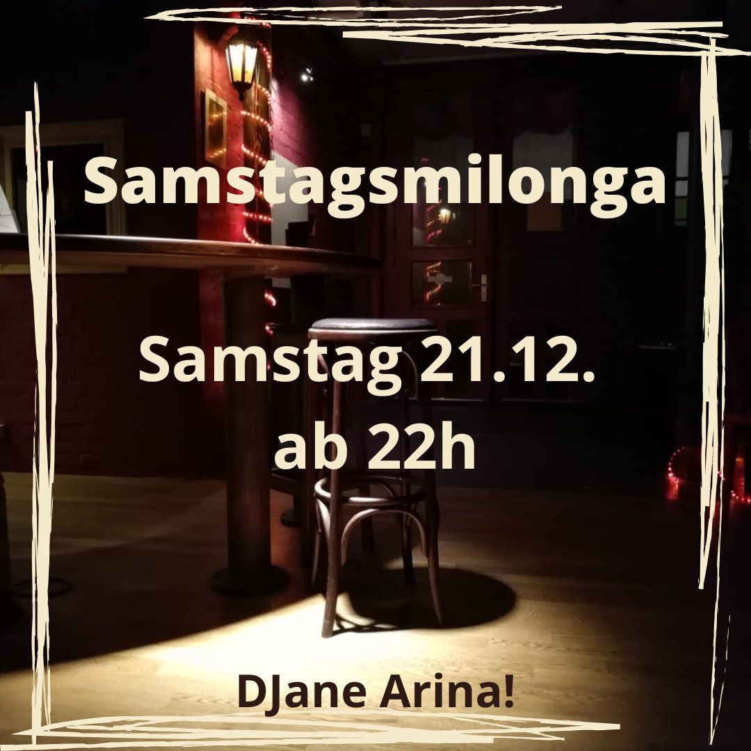 Samstagsmilonga im Universo Tango