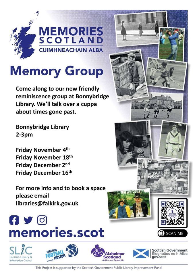 Memory Group Memory Group - Memories Scotland, Bonnybridge Library, Falkirk, 5 May 2023