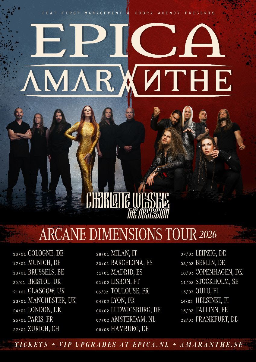 Epica & Amaranthe Glasgow Tickets