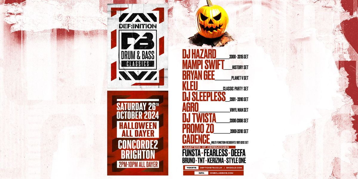 Drum and Bass Classics | Brighton Halloween All Dayer